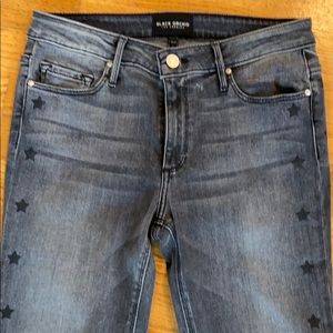 Black Orchid Jeans NWT High Rise Skinny w/Stars!